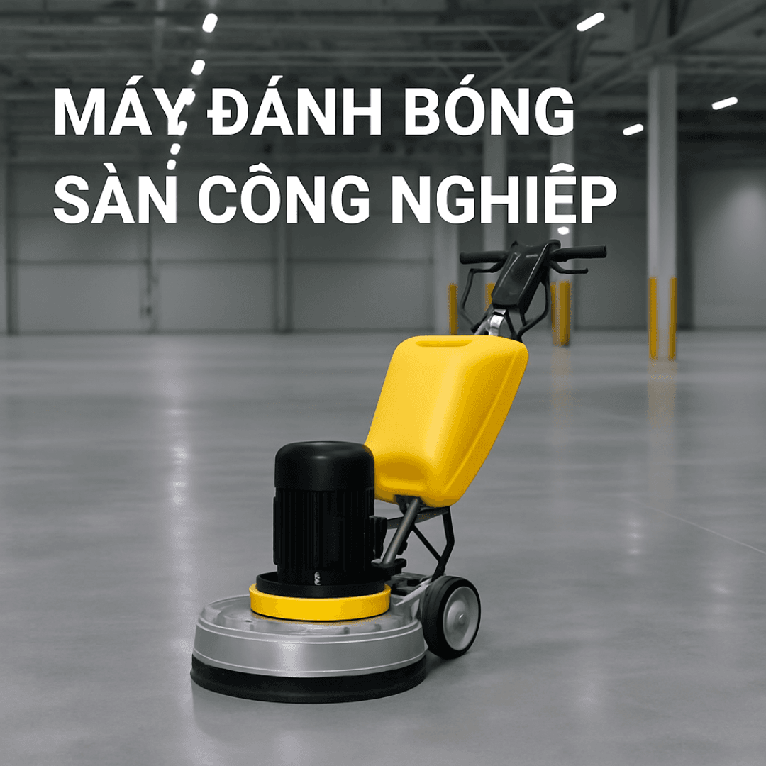 Máy đánh bóng sàn công nghiệp: Giải pháp làm bóng và vệ sinh sàn tối ưu cho nhà máy, nhà xưởng lớn Máy đánh bóng sàn công nghiệp dòng đơn